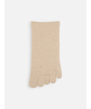 【絹肌Labo】絹紬糸五本指引き揃えショートソックス