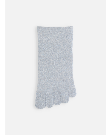 【絹肌Labo】絹紬糸五本指引き揃えショートソックス