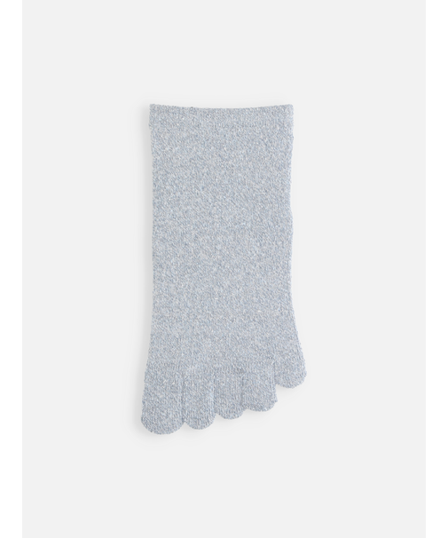 【絹肌Labo】絹紬糸五本指引き揃えショートソックス