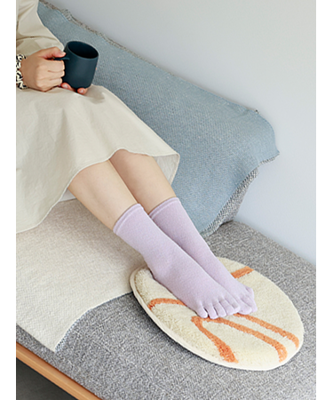 【絹肌Labo】絹紬糸五本指引き揃えソックス