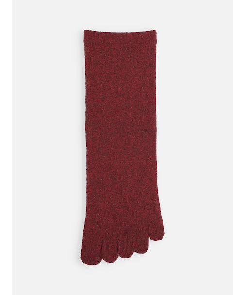 【絹肌Labo】絹紬糸五本指引き揃えソックス