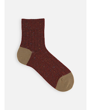 【Tabio MEN】 WOOLネップ２面切替ショートソックス