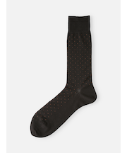 【Tabio MEN】連続シルケット ドットレギュラー丈ソックス(23.0～25.0cm)