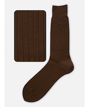 【Tabio MEN】綿100％リブレギュラーソックス(25.0cm)