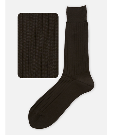 【Tabio MEN】綿100％リブレギュラーソックス 25cm