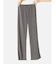 縫製リブニットパンツ10分丈