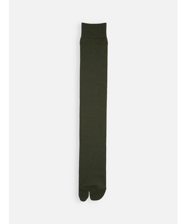 毛混足袋ハイソックス