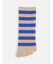 五本指ボーダーショートソックス