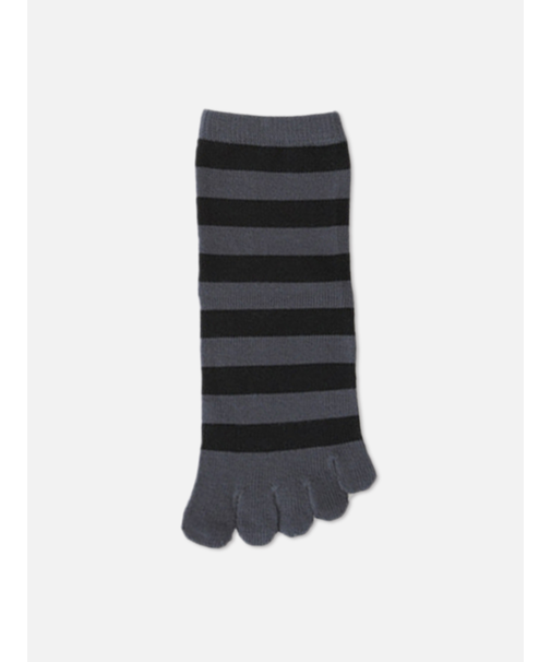 五本指ボーダーショートソックス