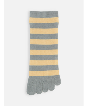 五本指ボーダーショートソックス