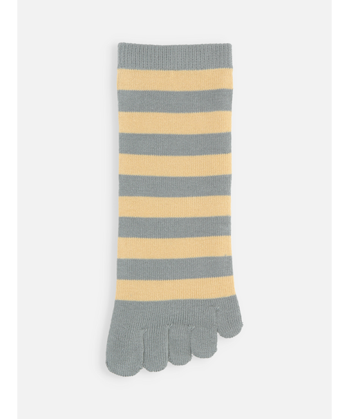 五本指ボーダーショートソックス