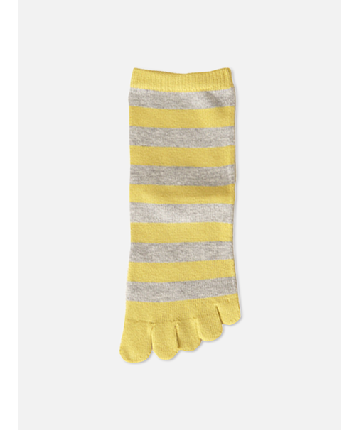 五本指ボーダーショートソックス