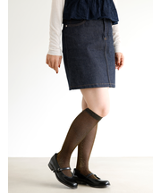 透けラメハイソックス