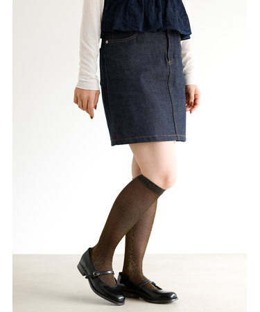 透けラメハイソックス