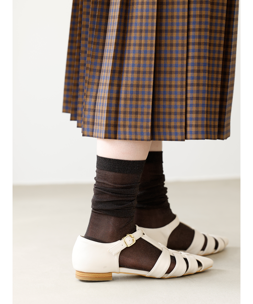 透けラメハイソックス