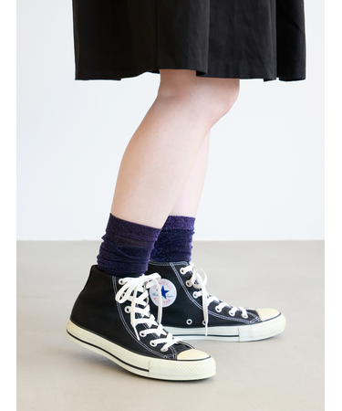 透けラメハイソックス