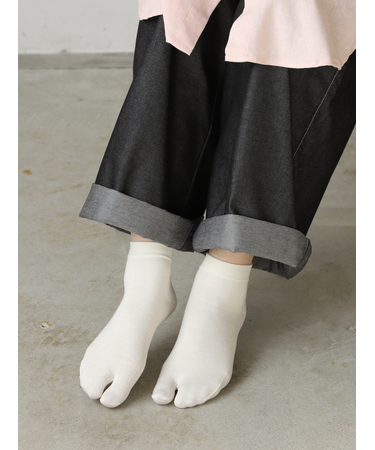 【絹肌Labo】シルクの足袋ショートソックス