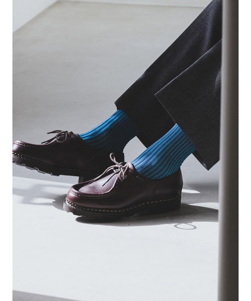 【Tabio MEN】JQストライプ柄レギュラーソックス