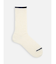 メンズ MIXリブフラットトップラインソックス