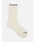 メンズ MIXリブフラットトップラインソックス