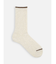 メンズ MIXリブフラットトップラインソックス