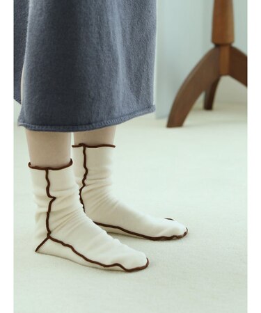 縫製フリースソックス