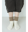 【温脚Labo】ベッドソックス無地折り返しソックス