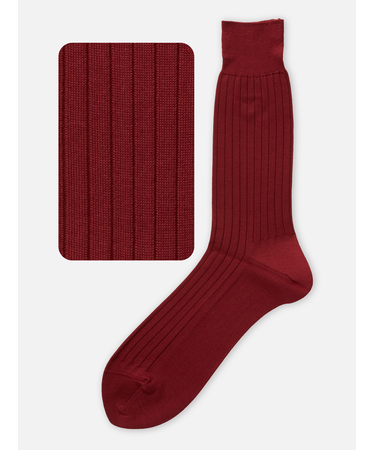 【Tabio MEN】綿100％リブレギュラーソックス 27cm