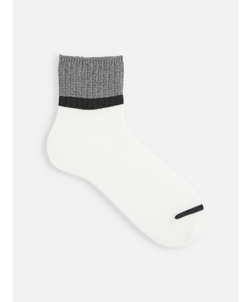 【Tabio MEN】メランジカラーブロックショートソックス