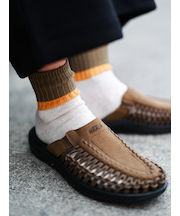 【Tabio MEN】メランジカラーブロックショートソックス