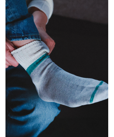 【Tabio MEN】メランジカラーブロックショートソックス