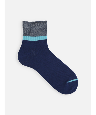 【Tabio MEN】メランジカラーブロックショートソックス