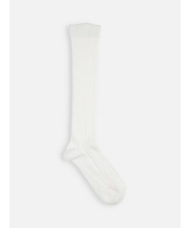 ジュニアサイズ コットンリブハイソックス22～24cm