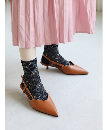 花と実フロートショートソックス