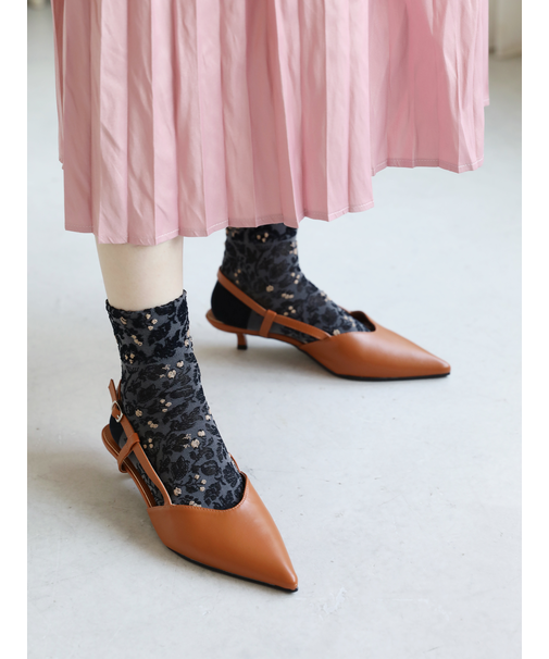 花と実フロートショートソックス