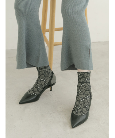 花と実フロートショートソックス