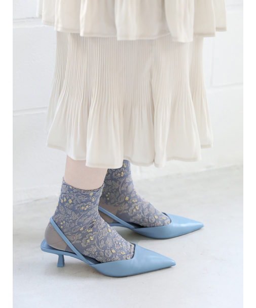 花と実フロートショートソックス