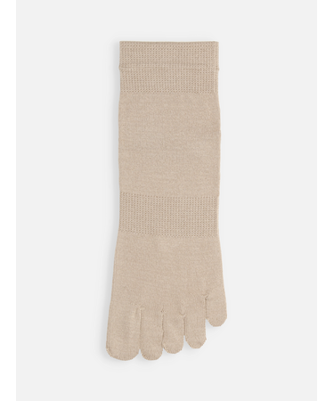 【絹肌Labo】シルクの五本指ショートソックス(24.0～26.0cm)