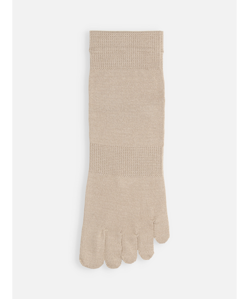 【絹肌Labo】シルクの五本指ショートソックス(24.0～26.0cm)