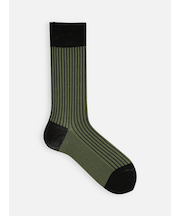 【Tabio MEN】JQストライプ柄レギュラーソックス(27.0～29.0cm)