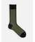 【Tabio MEN】JQストライプ柄レギュラーソックス(27.0～29.0cm)