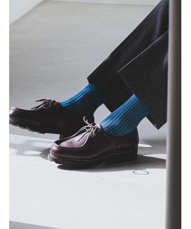【Tabio MEN】JQストライプ柄レギュラーソックス(27.0～29.0cm)