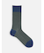【Tabio MEN】JQストライプ柄レギュラーソックス(27.0～29.0cm)