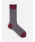 【Tabio MEN】JQストライプ柄レギュラーソックス(27.0～29.0cm)
