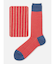 【Tabio MEN】JQストライプ柄レギュラーソックス(27.0～29.0cm)