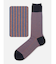 【Tabio MEN】JQストライプ柄レギュラーソックス(27.0～29.0cm)