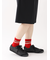 リブ2本ラインショートソックス