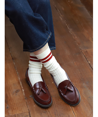 カジュアル2本ラインソックス