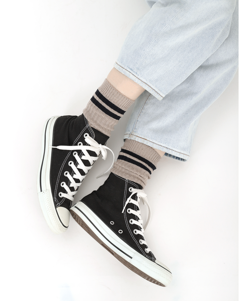 カジュアル2本ラインソックス