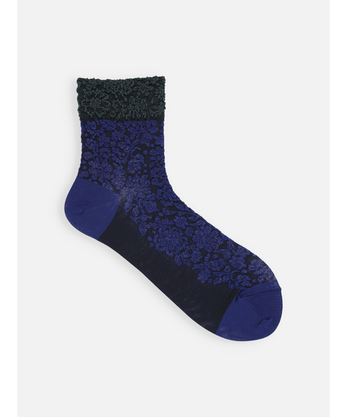 ゴム口ラメレースフロートショートソックス